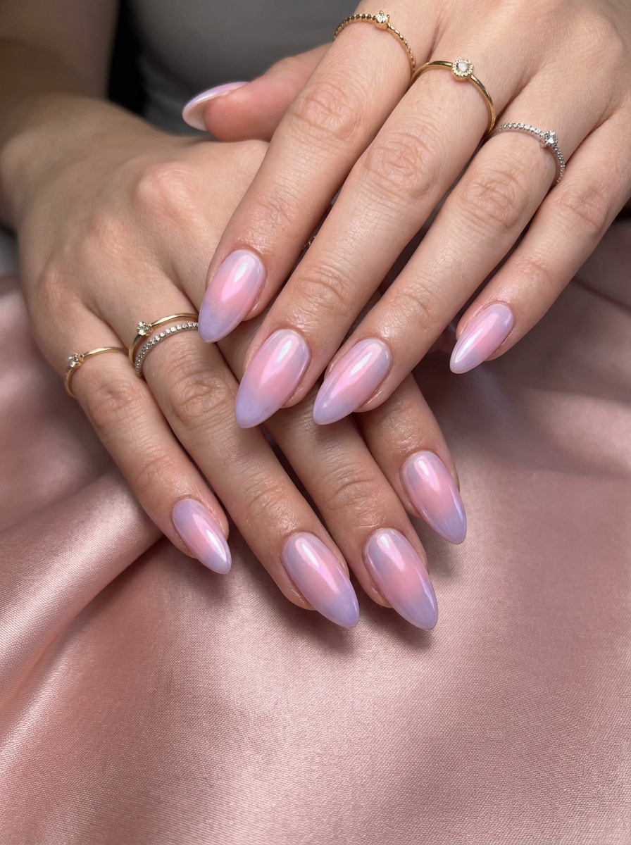 Chrome Aura Nails